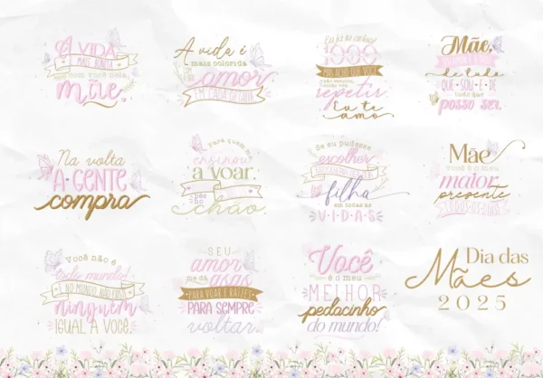 Kit DIY para Sublimação e Papelaria Dia das Mães