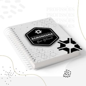 kit encadernacao agronomia masculino arquivo digital capa caderno 2
