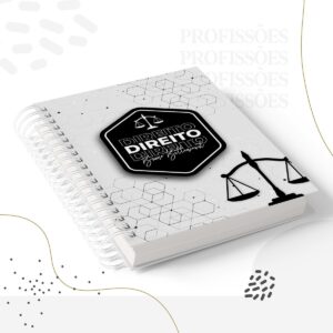 kit encadernacao direito masculino arquivo digital papel e cia
