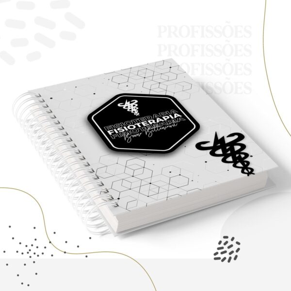 Kit Encadernação Fisioterapia Masculino -Arquivo Digital