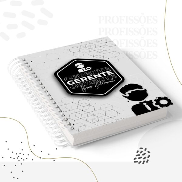 Kit Encadernação Gerente Masculino -Arquivo Digital