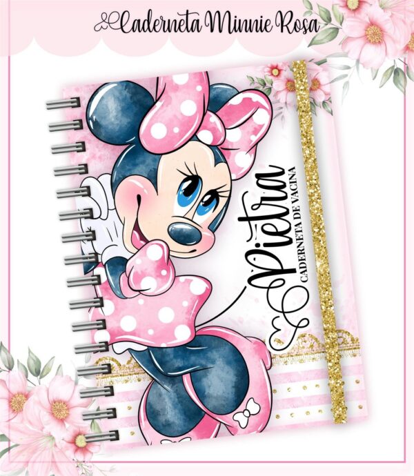 Kit Encadernação Infantil Minnie Rosa - Arquivo Digital