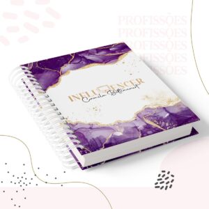 kit encadernacao influencer feminino arquivo digital caderno