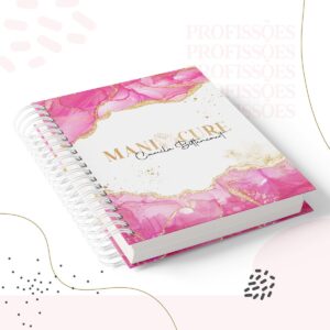 kit encadernacao manicure feminino arquivo digital papelaria personalizada
