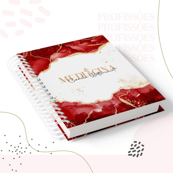 Kit Encadernação Medicina Feminino - Arquivo Digital