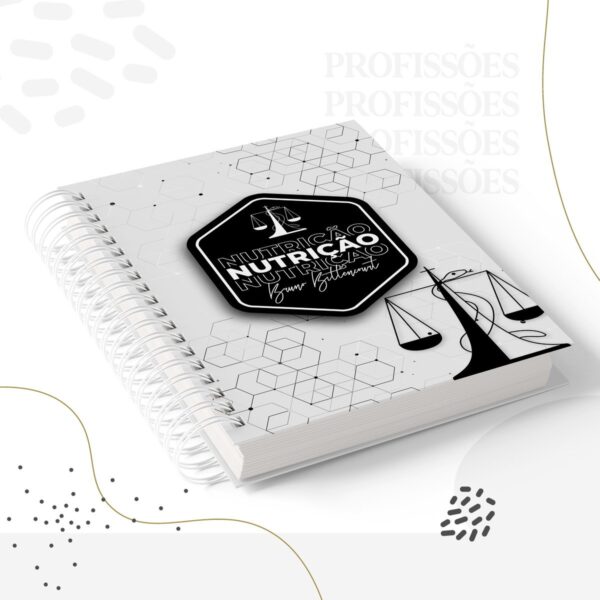 Kit Encadernação Nutrição Masculino -Arquivo Digital