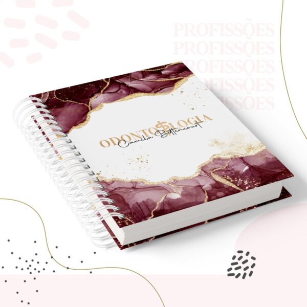 Kit Encadernação Odontologia Feminino - Arquivo Digital