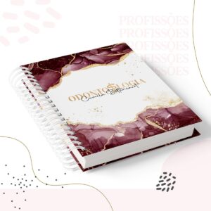 kit encadernacao odontologia feminino arquivo digital cadernos universitarios