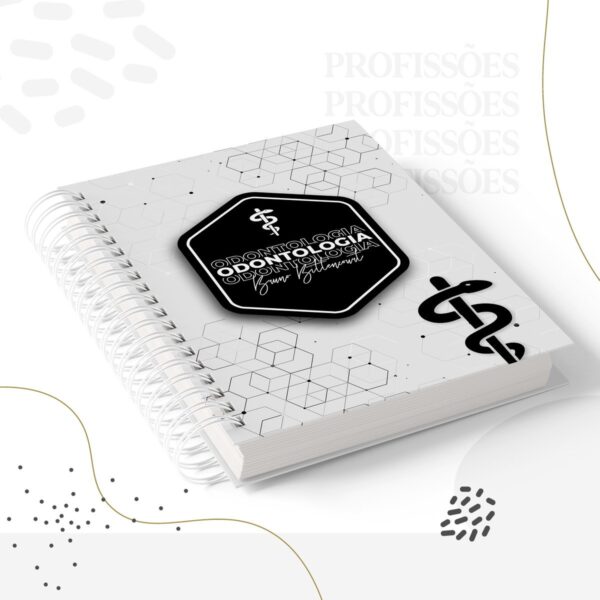 Kit Encadernação Odontologia Masculino -Arquivo Digital