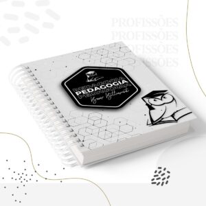 kit encadernacao pedagogia masculino arquivo digital capa caderno