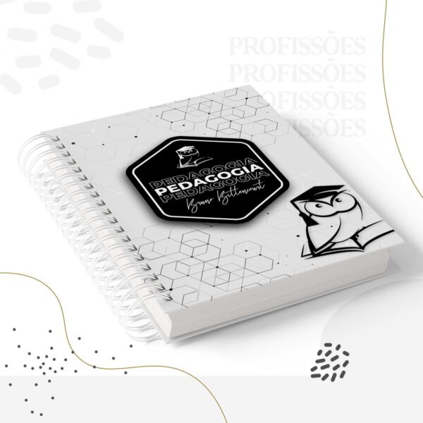 Kit Encadernação Pedagogia Masculino -Arquivo Digital