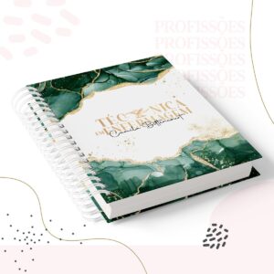 kit encadernacao tec enfermagem feminino arquivo digital papelaria