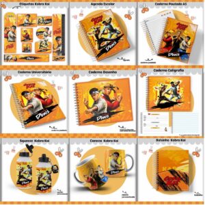 Kit Escolar Cobra Kai - Arquivo Digital