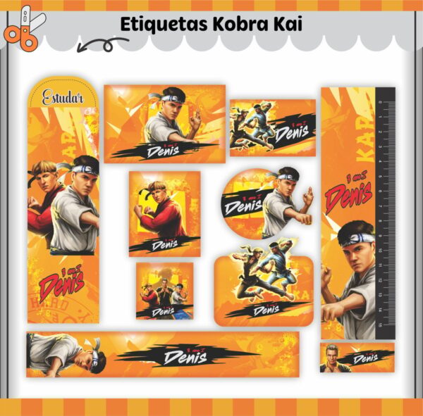 Kit Escolar Cobra Kai - Arquivo Digital