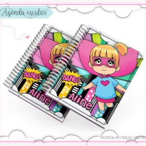 kit escolar heroina arquivo digital edicao