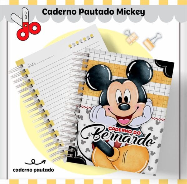 Kit Escolar Mickey Lindo - Arquivo Digital