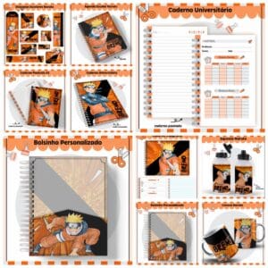 Kit Escolar Naruto - Arquivo Digital