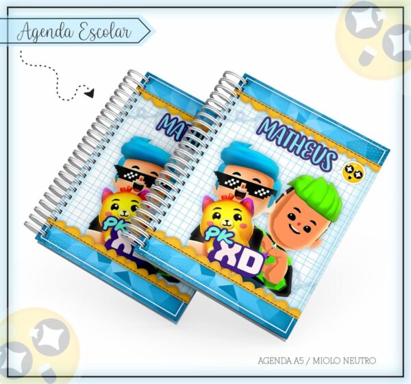 KIT ESCOLAR PKXD MENINO - ARQUIVO DIGITAL - Imagem 2