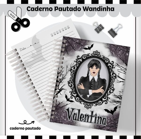 Kit Escolar Wandinha - Arquivo Digital