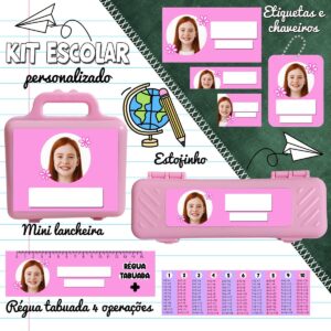 kit etiquetas escolares meninas e meninos pack