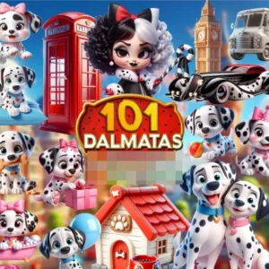 Kit Festa 101 Dálmatas em PNG - Crie e Encante