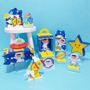 kit festa astronauta arquivo digital papel e scrapbook