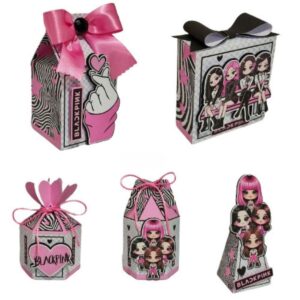 kit festa black pink studio e pdf papel e cia 1