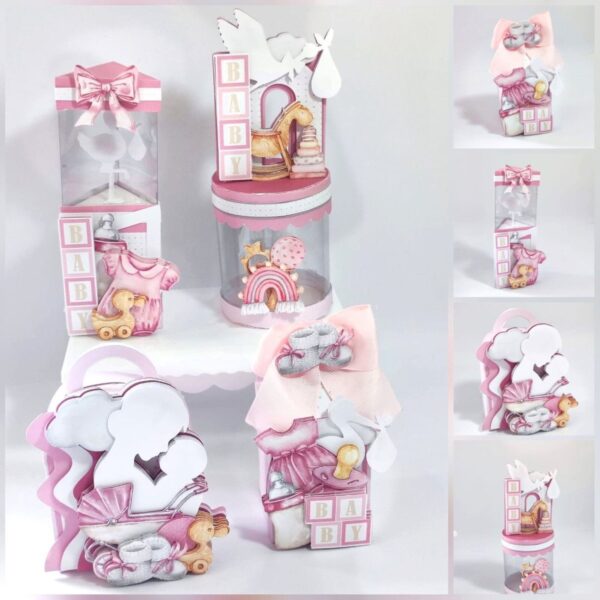 Kit Festa Chá de Bebê Menina Luxo - Studio e pdf