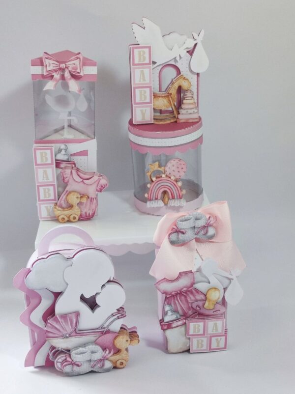 Kit Festa Chá de Bebê Menina Luxo - Studio e pdf - Imagem 2