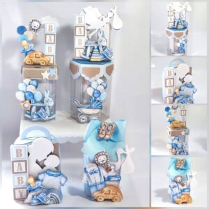 kit festa cha de bebe menino luxo studio e pdf festas e comemoracoes