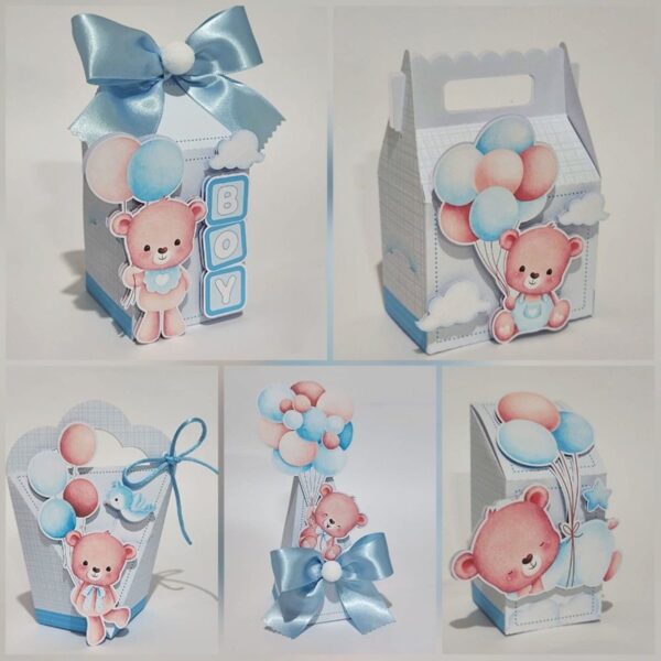 Kit Festa Chá de Bebê Ursinho Azul - Studio e pdf