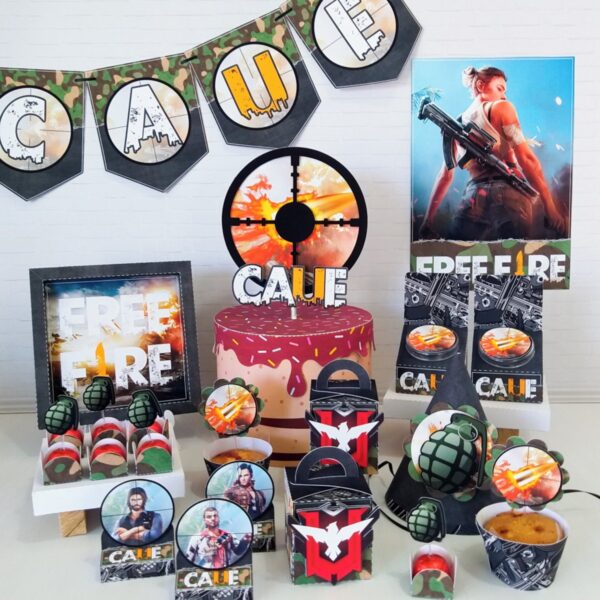 Kit Festa Free Fire - Arquivo Digital