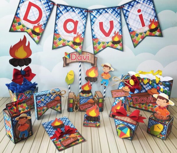 Kit Festa Infantil - Festa Junina Menino
