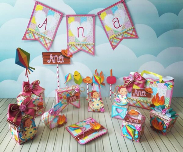 Kit Festa Infantil - Festa Junina Menina