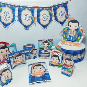 kit festa junina azul arquivo digital festas 2