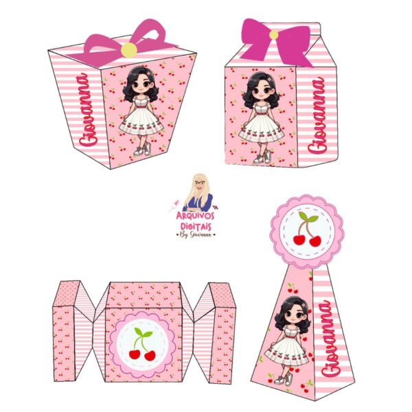 Kit Festa Menina Cerejinha - Studio e pdf