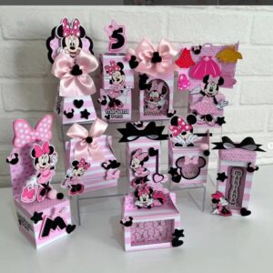 kit festa minnie rosa studio lembrancinhas