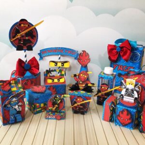 kit festa ninjago arquivo digital decoracao festa ninjago