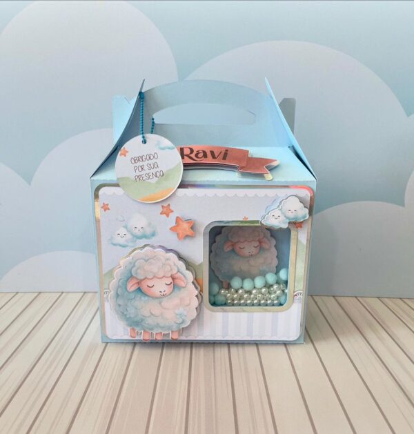 Kit Festa Ovelhinha Azul Luxo - Studio e pdf - Imagem 4
