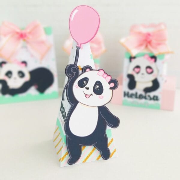 Kit Festa Panda Rosa - Arquivo Digital