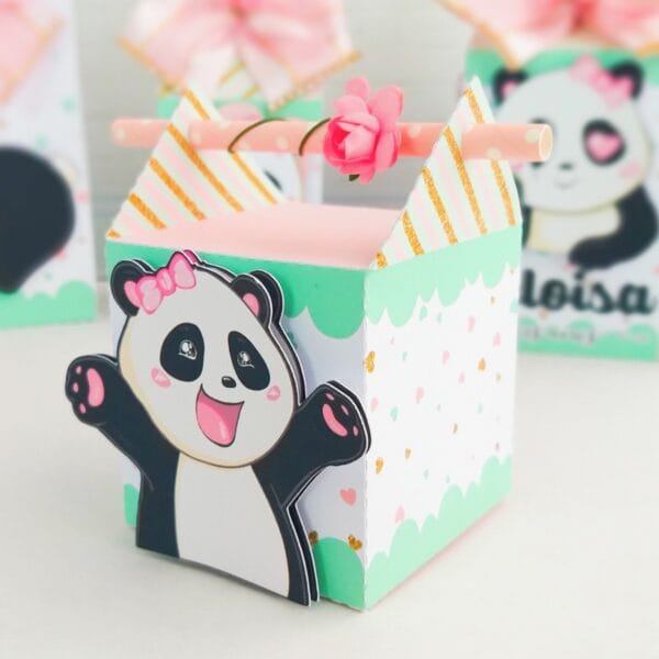 Kit Festa Panda Rosa - Arquivo Digital