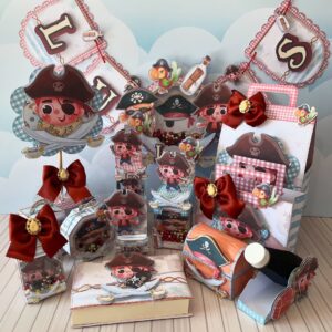 kit festa piratas luxo studio e pdf decore sua festa