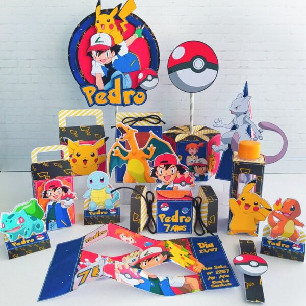 Kit Festa Pokemon 1 - Arquivo Digital