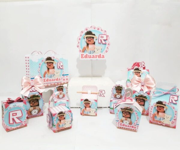 Kit Festa Roblox Menina - Arquivo Digital