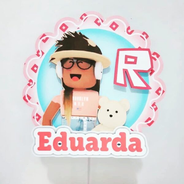 Kit Festa Roblox Menina - Arquivo Digital - Imagem 4