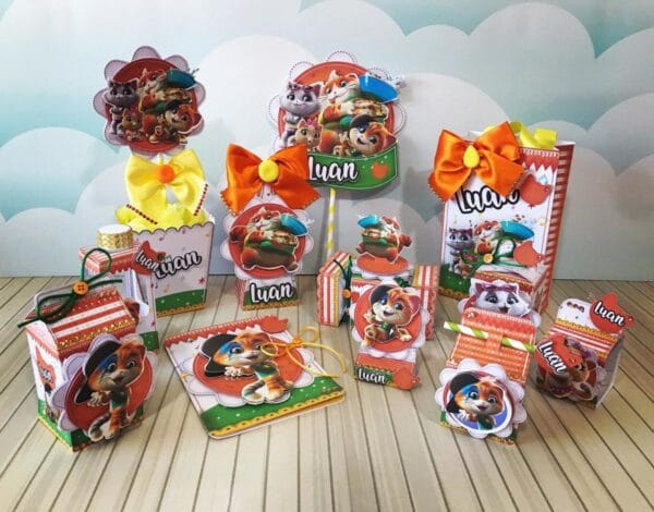 Kit Festa Só um bolinho 44 Gatos Menino - Arquivo Digital