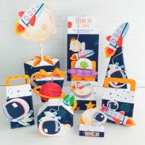 Kit Festa Só um bolinho Astronauta - Arquivo Digital