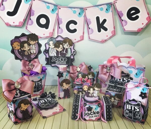 Kit Festa Só um bolinho Bts Cute - Arquivo Digital