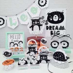 Kit Festa Só um bolinho Escandinavo Menino - Arquivo Digital