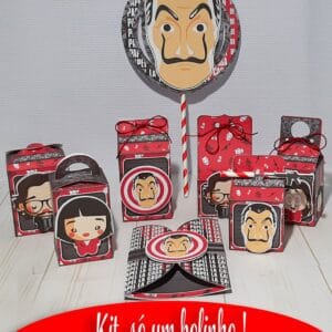 Kit Festa Só um bolinho La Casa Papel - Arquivo Digital